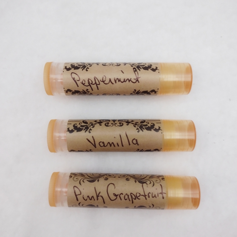 Homemade lip balm set of 3